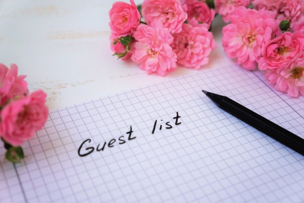 Small guest list